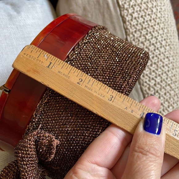 Vintage Bakelite Beaded Bag - Picture 10 of 13